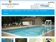 Tablet Screenshot of campingdesnations.com